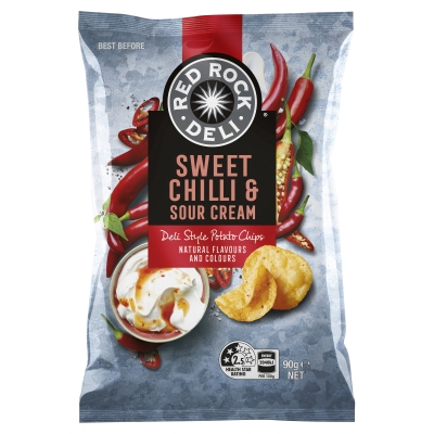 Red Rock Deli Sweet Chilli & Sour Cream Chips 90g