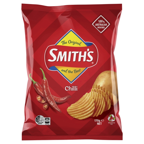 Smith's Crinkle Cut Chilli Chips 170g
