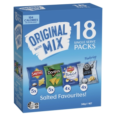 Smith's Originial Variety Mix 18 Pack 346g