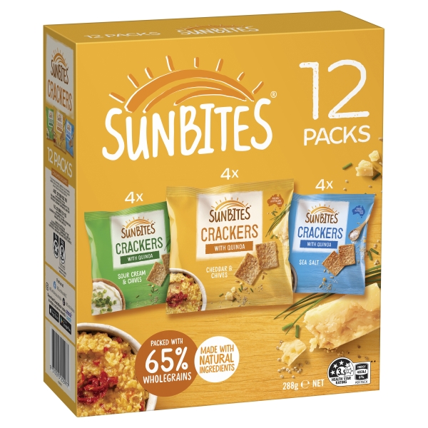 Sunbites Crackers Mixed 12 Pack 288g | Adelaide's Finest Supermarkets