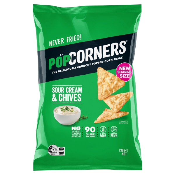 PopCorners Chips Sour Cream & Chives 130g