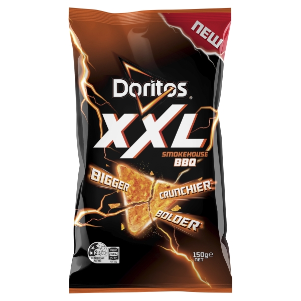 Doritos XXL Corn Chips Smokehouse BBQ 150g