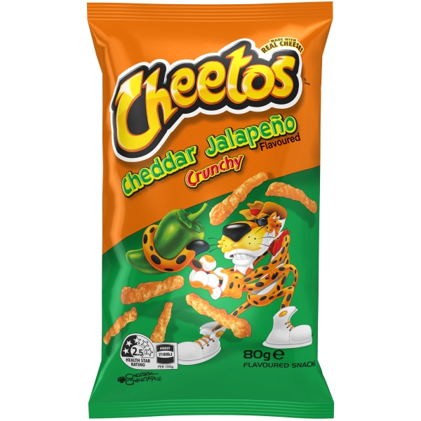 Cheetos Cheese Snack Jalapeno Cheddar Crunch 80g