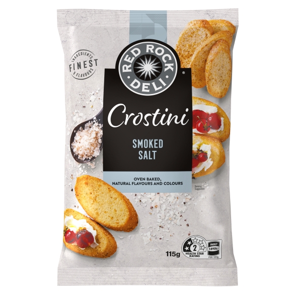 Red Rock Deli Crostini Smoked Salt 115g