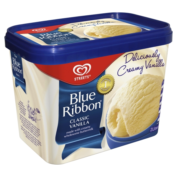 Streets Blue Ribbon Ice Cream Vanilla 2lt