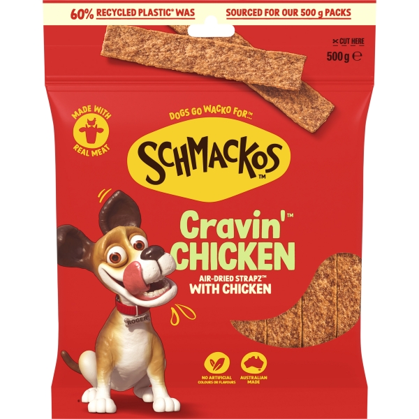 Schmackos Strapz With Chicken 500g