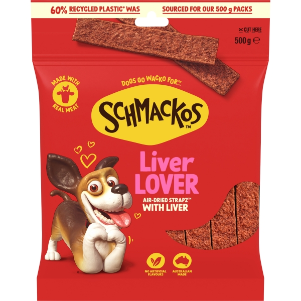 Schmackos Strapz With Liver 500g