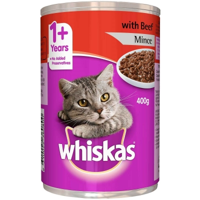 Whiskas Mince With Beef 400g