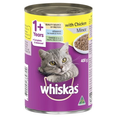 Whiskas Mince With Chicken 400g