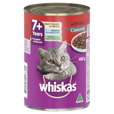 Whiskas Casserole With Beef 7 Years + 400g