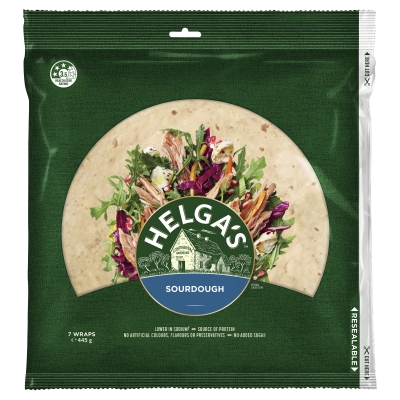 Helga Wraps Sourdough 445g