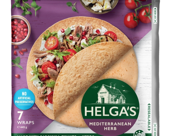 Helga's Wraps Mediterranean Herb 7 Pack 445g