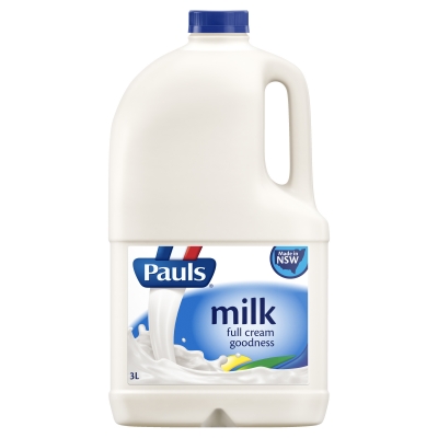 Pauls Full Cream Milk 3lt