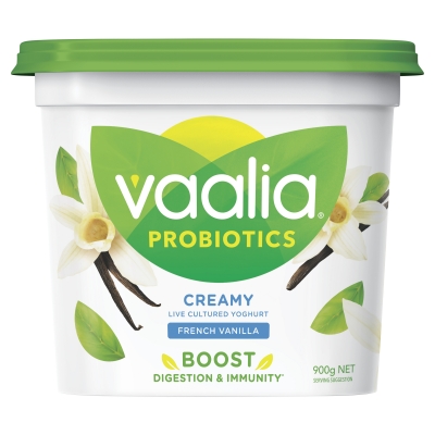 Vaalia Probiotics Yoghurt French Vanilla 900g