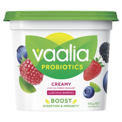 Vaalia Probiotics Yoghurt Luscious Berries 900g