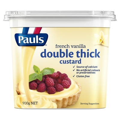Pauls Custard Double Thick French Vanilla 900g