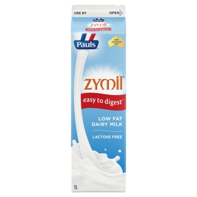 Pauls Zymil Lactose Free Low Fat Milk 1lt