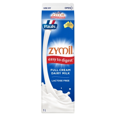 Pauls Zymil Lactose Free Full Cream Milk 1lt