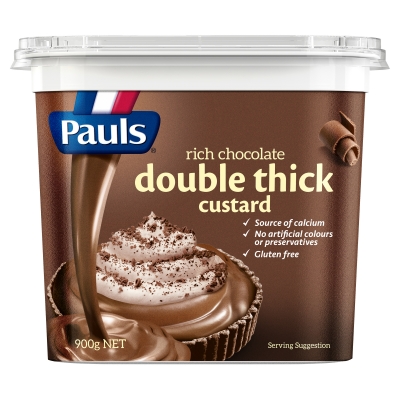 Pauls Custard Double Thick Rich Chocolate 900g