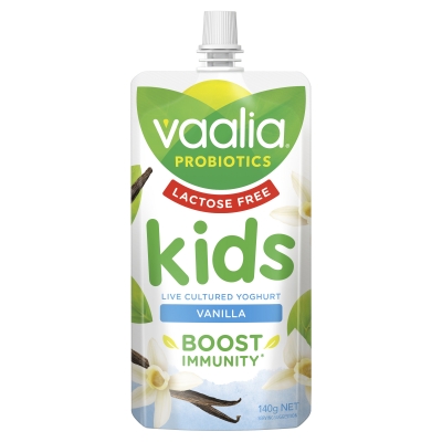 Vaalia Yoghurt Pouch Kids Lactose Free Vanilla 140g