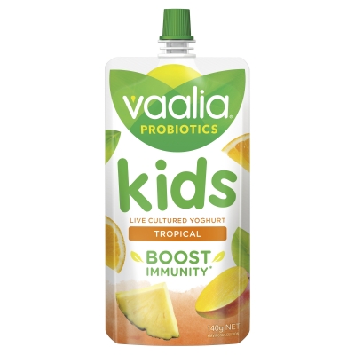 Vaalia Yoghurt Pouch Kids Tropical Pouch 140g