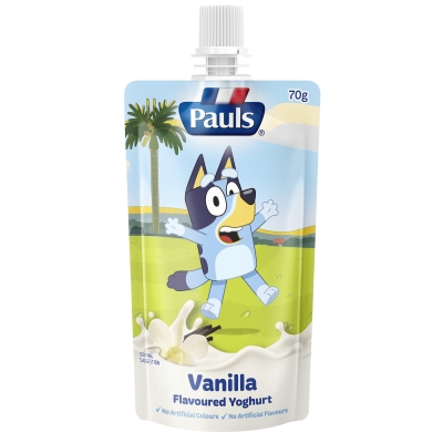Pauls Yoghurt Squeeze Kids Vanilla Bluey 70g