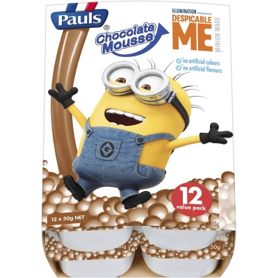 Pauls Chocolate Mousse Kids 12 x 50g
