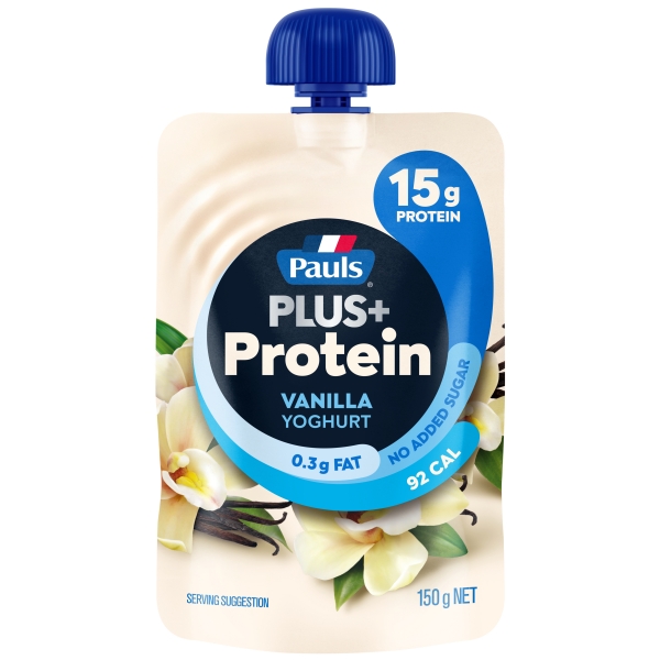 Pauls Yoghurt PLUS+ High Protein Vanilla Pouch 150g