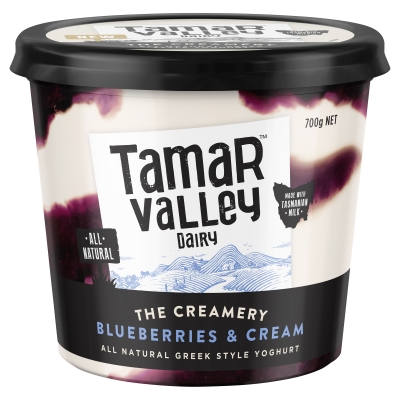 Tamar Valley Yoghurt Blueberries & Cream 700g