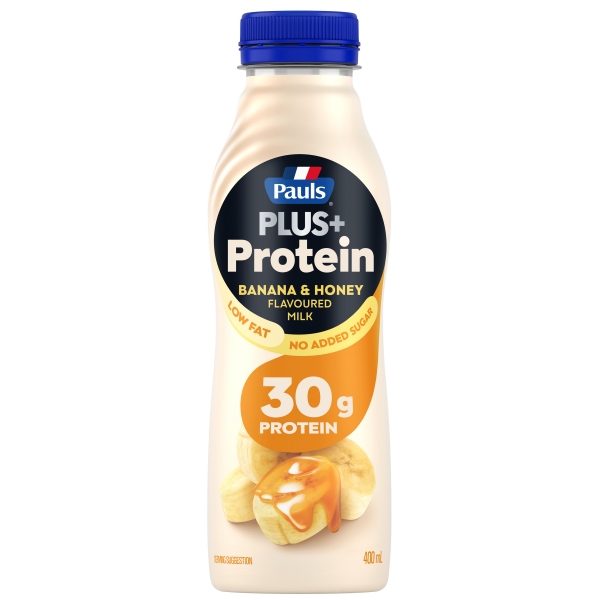 Pauls PLUS+ Protein Flavoued Milk Banana & Honey 400ml