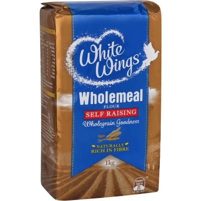 White Wings Wholemeal Self Raising Flour 1kg