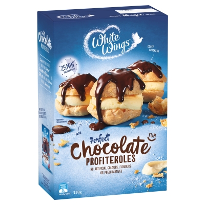 White Wings Chocolate Profiteroles Mix 230g