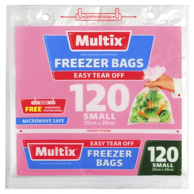 Multix Freezer Bags Tear Off Small 120 Pack