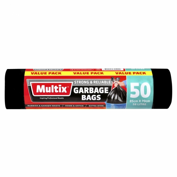 Multix Garbage Bags 56lt 50 Pack