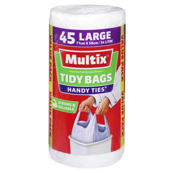 Multix Handy Ties Tidy Bag Large 34lt 45 Pack