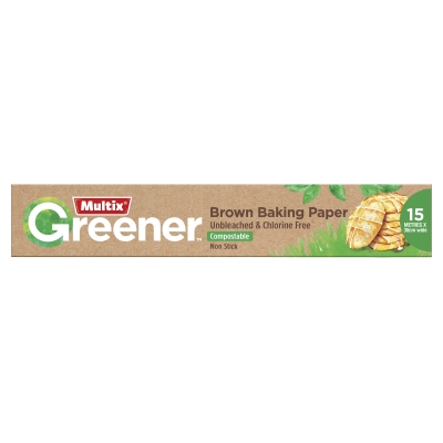 Multix Greener Brown Baking Paper 30cm x 15m