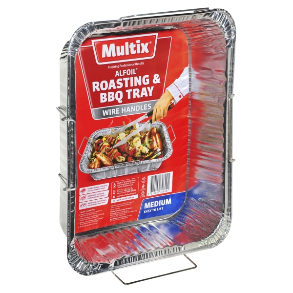 Multix Alfoil Roasting & BBQ Tray Medium 1 Pack