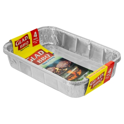 Glad BBQ Trays 4 Pack