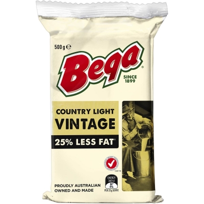 Bega Country Light Vintage Cheese 500g