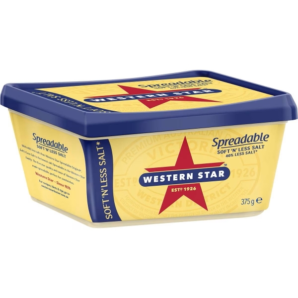 Western Star Spreadable Salt Reduced 375g