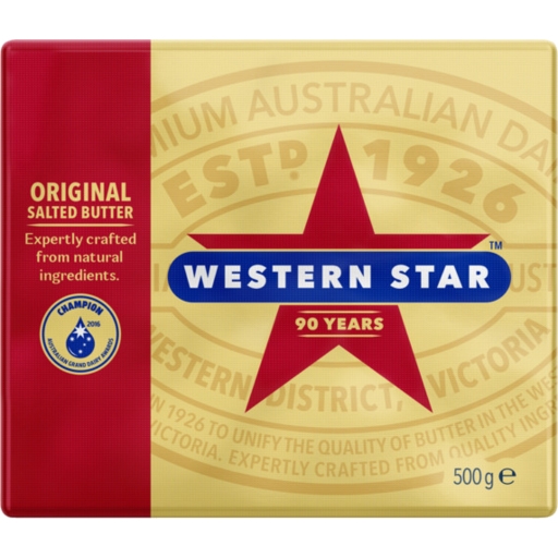 Western Star Butter Pat Salted 500g