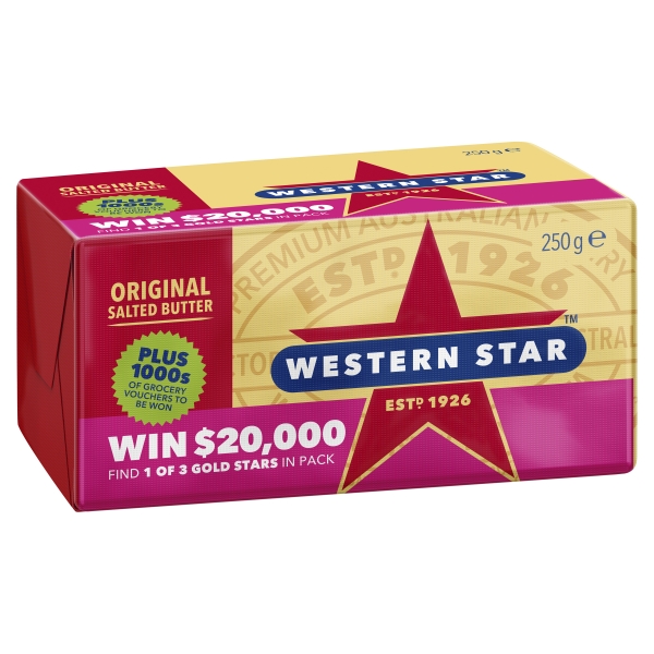 Western Star Butter Pat 250g