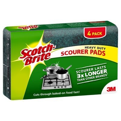 Scotch Brite Scourers Heavy Duty 4 Pack