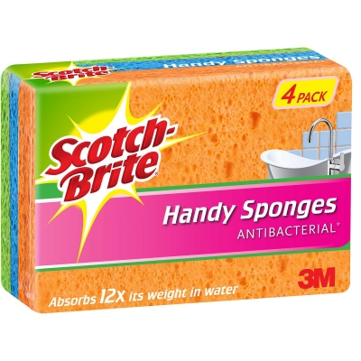 Scotch Brite Handy Sponges 4 Pack