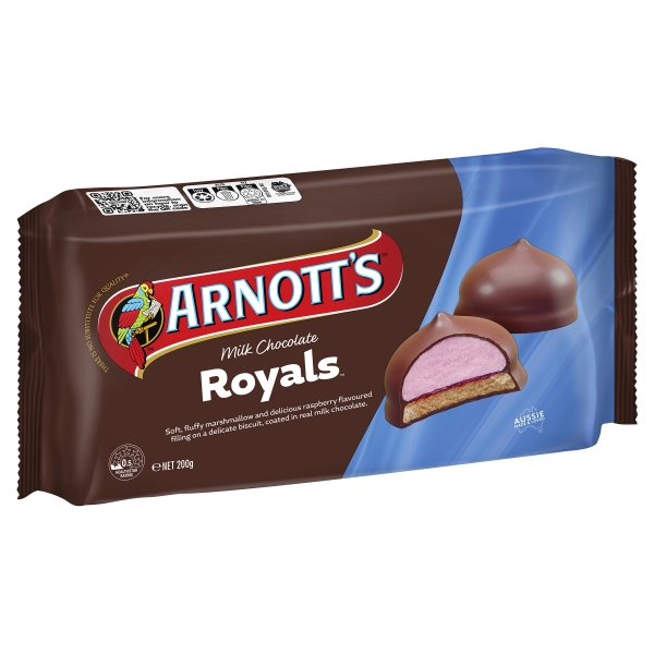 Arnott's Biscuits Milk Chocolate Royals 200g