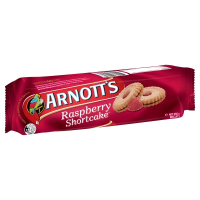 Arnott's Raspberry Shortcake Biscuits 250g