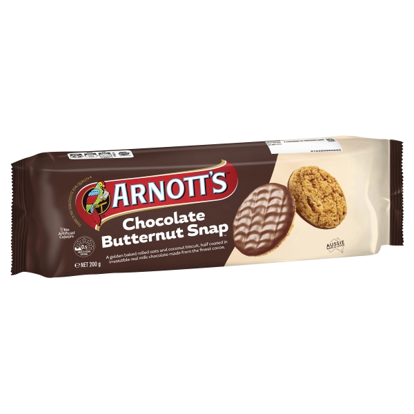 Arnott's Biscuits Chocolate Butternut Snap 200g