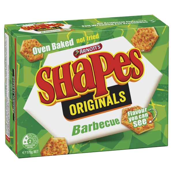 Arnott's Shapes Originals Barbecue 175g