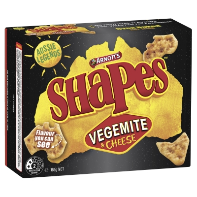 Arnott's Shapes Vegemite & Cheese 165g