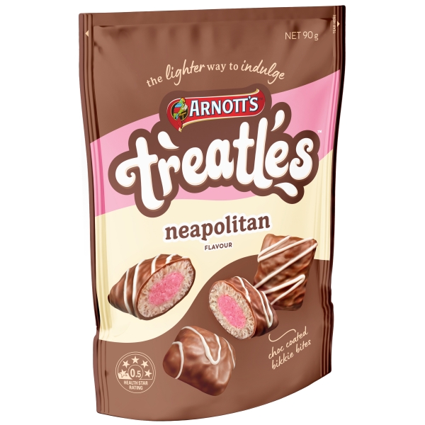Arnott's Treatles Biscuits Neopolitan 90g